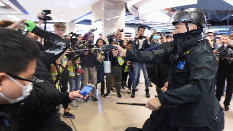 Hong Kong Violence Breaks Out again in Shopping Centres