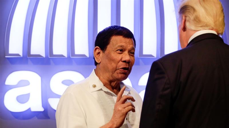 Philippine President Rodrigo Duterte Withdraw Defence Treaty With the US