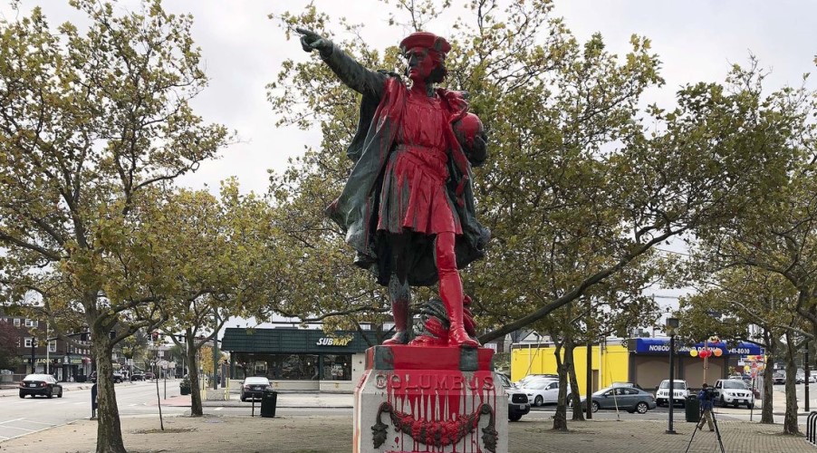 Demonstrators Destroyed Statues of Christopher Columbus in the United States